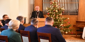 Spotkanie świąteczno-noworoczne u Biskupa Płockiego Szymona Stułkowskiego 