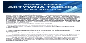 Rządowy program ,,Aktywna tablica” w Powiecie Gostynińskim.